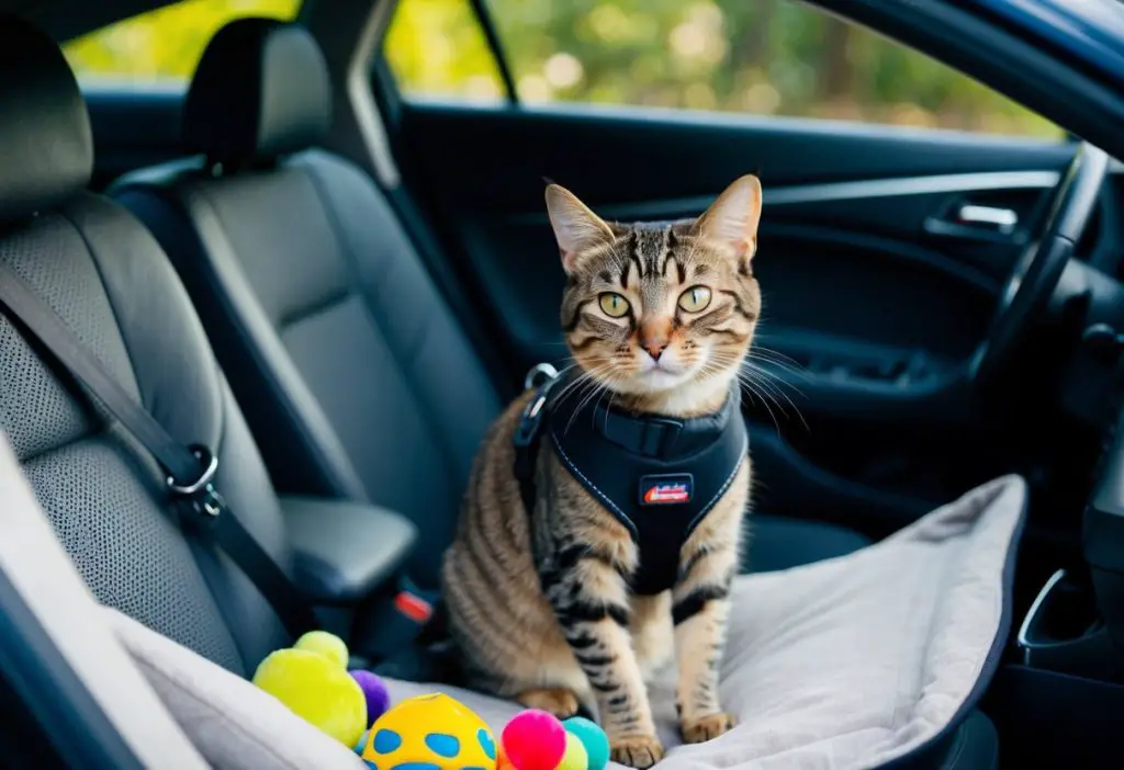 how to travel with cat in a car