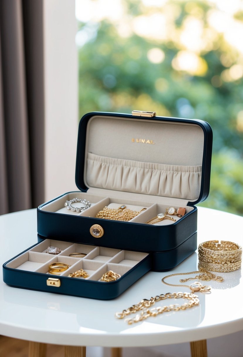 Use a travel jewelry box