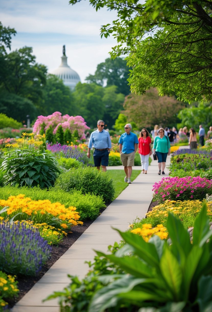 Relax in the United States Botanic Garden
