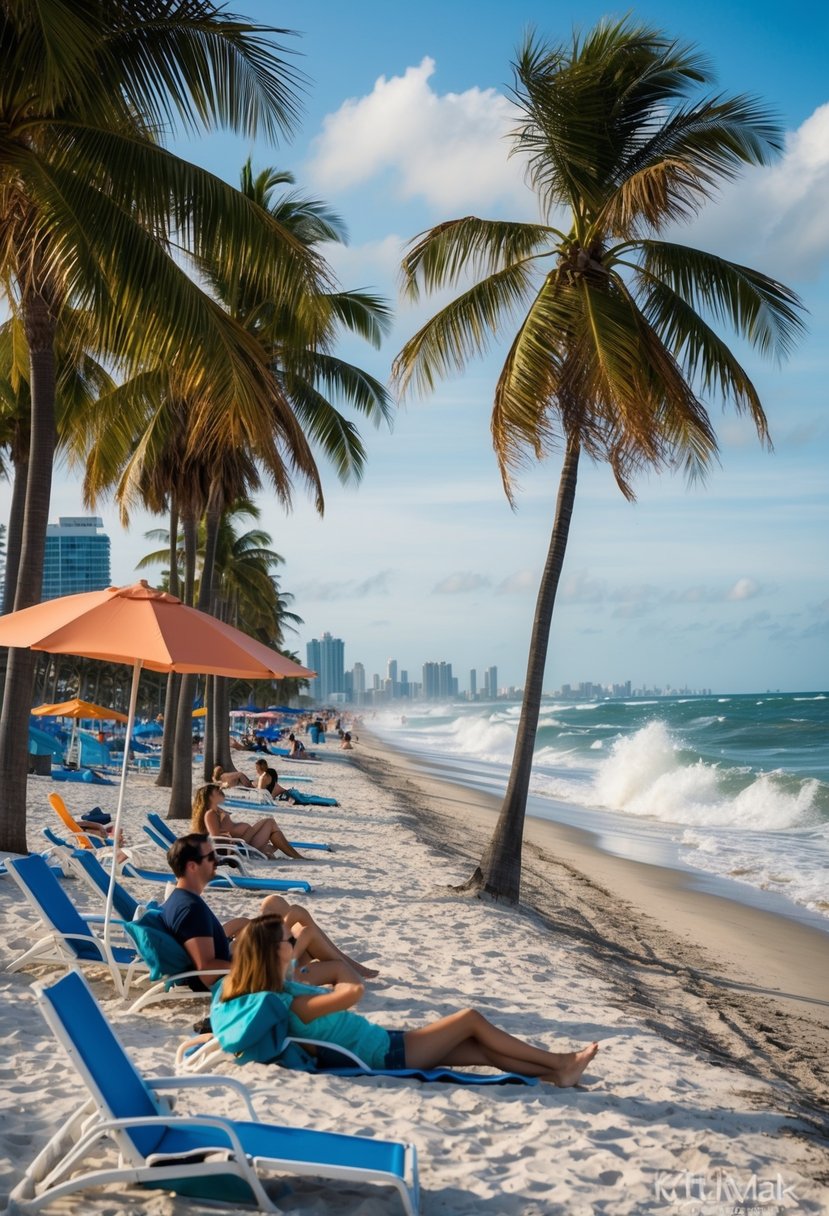 Relax on South Beach, Miami