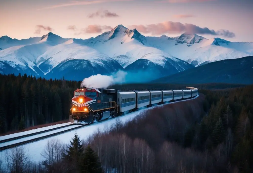 Take a scenic train ride on the Alaska Railroad