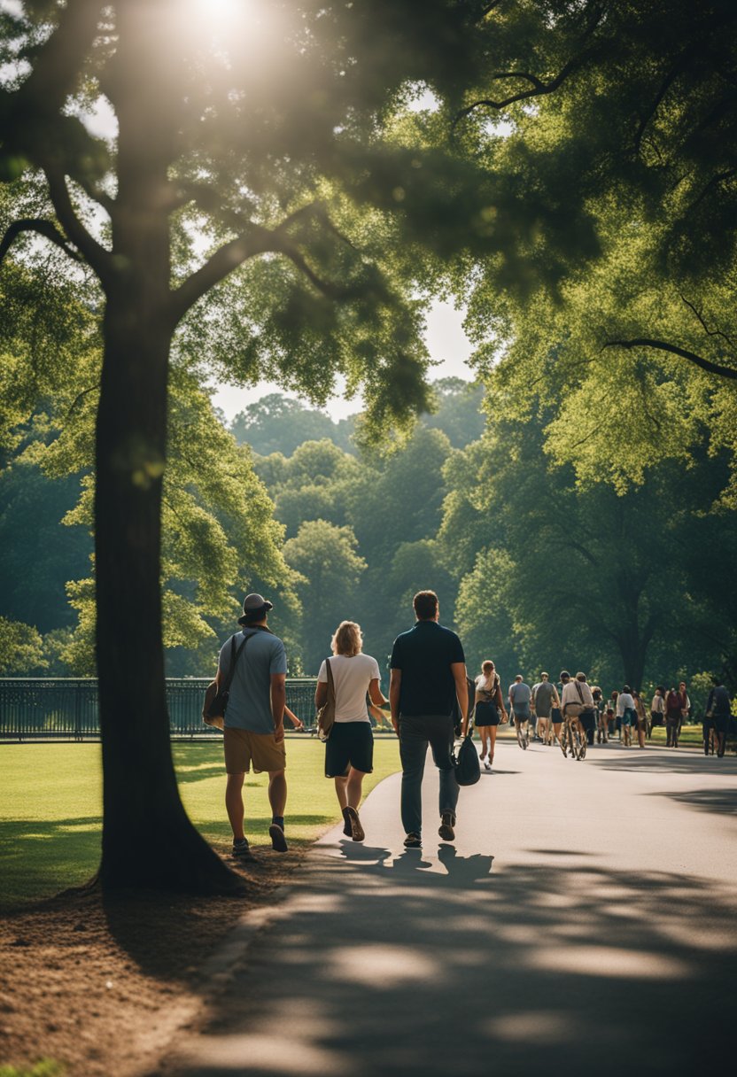 Walk through Piedmont Park